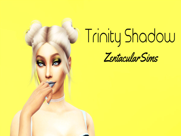Sims 4 — Trinity Shadow by ZentacularSims — The Trinity shadow comes in 5 swatches, each with a different pop of color.