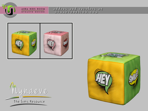 Sims 4 — Aura Colorful Chair by NynaeveDesign — Aura Kids Toys and Decor - Colorful Chair Located in: Comfort - Desk