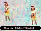 Sims 4 — Dress for  toddlers {Recolor} by KylieMoon — -Dress for girl of Beauty and the Beast -Only one color. 