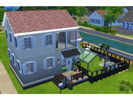 Sims 4 — Blue Arzigogolo by maru_cantwait — The house was built in two floors, in the first there is an open space dining