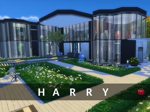 Sims 4 — Harry by melapples — This place is huge and is perfect for a family that loves partying, art and showing off :)