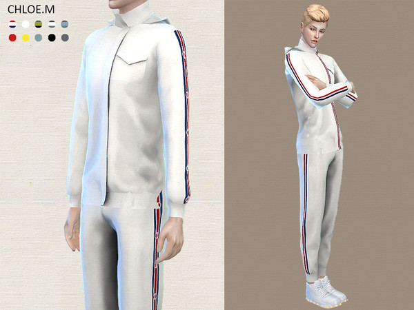 Sims 4 — Sports Hoodie and shorts male by ChloeMMM — ** 10 colors ** New mesh by me. ** Recolor is allowed but PLEASE DO