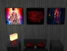 Sims 4 — Stranger Things Pictures by TwistedFoil — A set of 3 Stranger Things pictures to decorate you geeky sims house