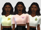 Sims 4 — Patches Bomb Top - Izah Matheus - Mesh needed by Izah_Matheus — - 13 Swatches - Custom Thumbnail - Base Game