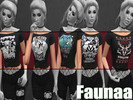 Sims 4 — Anticarnist - Backyard SP Required by faunaa — A tied top with 5 designs by the amazing Anticarnist. Seitan is a