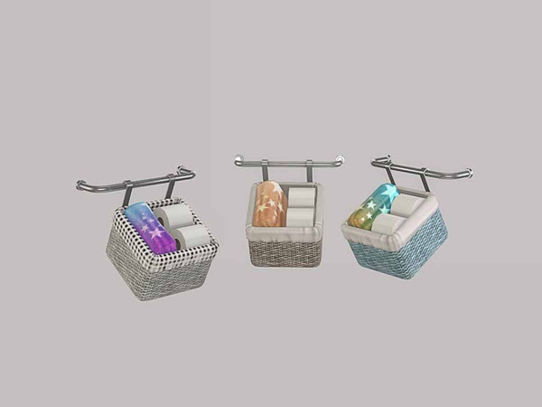 Sims 4 — Bathroom Pisces - Hanging Wall Basket by ung999 — Bathroom Pisces - Hanging Wall Basket Color Options : 3
