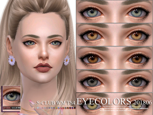 Sims 4 — S-Club WM ts4 Eyecolors 201806  by S-Club — Eyecolors, 10 swatches, hope you like, thank you.