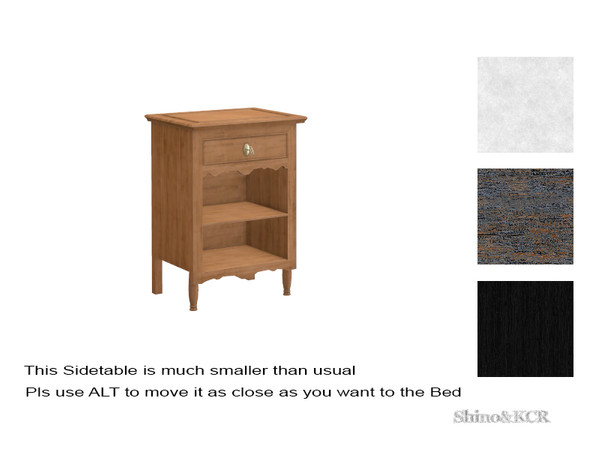Sims 4 — Country Kids - Sidetable by ShinoKCR — Matching Furniture for Kids and Toddlers in Country Style This Sidetable