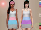 Sims 4 — S4 Tess Dress by TSR Archive — -a stripe athletic dress -cas thumbnail -8 colours -Please do not reupload, copy,