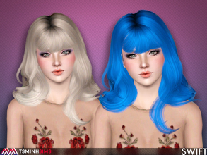 Sims 3 — Swift ( Hair 57 ) by TsminhSims — - S3Hair - New meshes - All LODs - Smooth bone assigned 