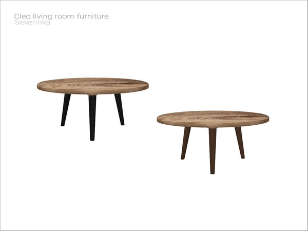 Sims 4 — [Cleo livingroom] - coffee table by Severinka_ — Round coffee table From the set 'Cleo livingroom' Build / Buy