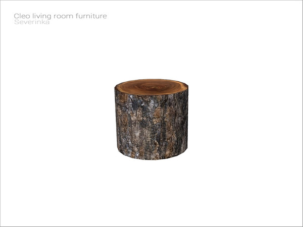 Sims 4 — [Cleo livingroom] - stump table by Severinka_ — Stump table From the set 'Cleo livingroom' Build / Buy category: