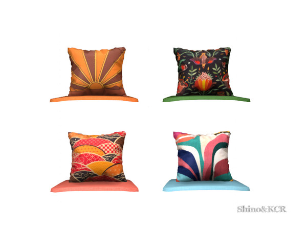 Sims 4 — Outdoor Wicker - Pillow Armchair by ShinoKCR — Remake of the Outdoor Wicker Set for Sims4 (by Request) Find it