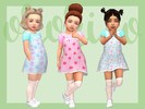 Sims 4 — Toddler Playdate N05 - Pinafore - Toddlers SP needed by Ororizo — Toddler Playdate N05 - A recolor of a toddler