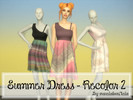 Sims 4 — Summer Dress - Recolor 2 (MESH NEEDED) by maretabuniketa2 — MESH NEEDED (see at recommended) Basegame Compatible