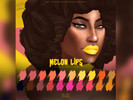 Sims 4 — MELON LIPS | Matte Liquid Lipstick by BLACcosmetics — This lippie comes in 20 shades inspired maybe sorta not