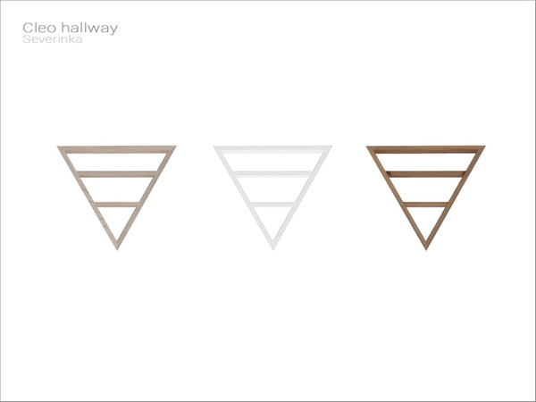 Sims 4 — [Cleo hallway] - wall shelf v03 by Severinka_ — Wall triangular shelf v03 From the set 'Cleo hallway' Build /