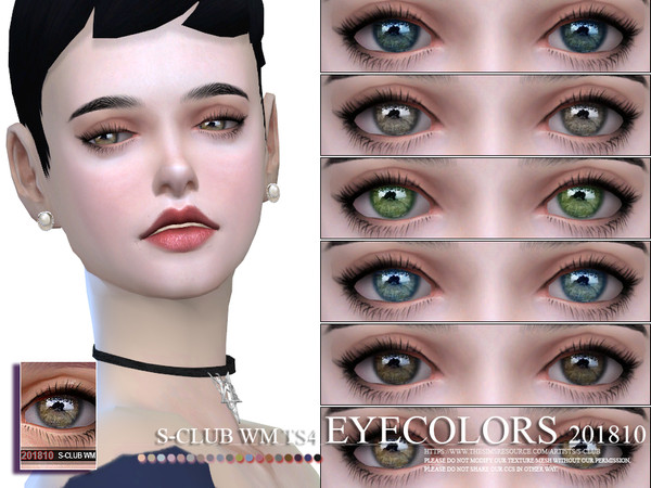 Sims 4 — S-Club WM ts4 Eyecolors 201810  by S-Club — Eyecolors, 10 swatches, hope you like, thank you.