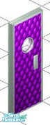 Sims 1 — Purple Retro Door by Shinija — A delightful colored door for your home.