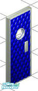 Sims 1 — Retro Door, Blue by Shinija — Refreshing blue door.