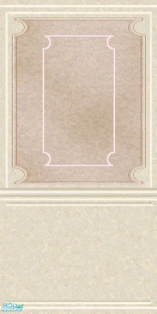 Sims 2 — Lady Roslyn\'s Victorian Taupe Wall Panel by Cashcraft — A Victorian Lady\'s Dressing Room and Bedroom Suite--an