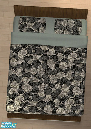 Sims 2 — Contemporary Bedding 01 by Donnha — Lovely contemporary bedding for the modern home.