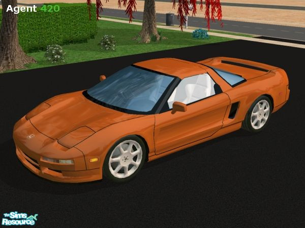 Sims 2 — Bronze Orange Honda NSX Paint Job by Agent420 — A Bronze Orange Honda NSX Paint Job. MESH by Maximum_Spider.