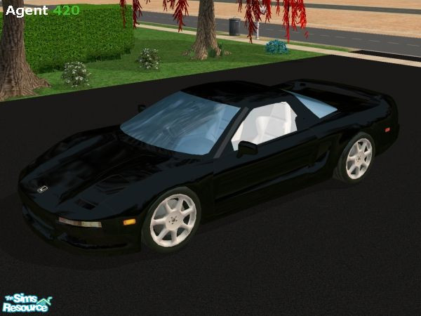 Sims 2 — Black Honda NSX Paint Job by Agent420 — A Black Honda NSX Paint Job. MESH by Maximum_Spider. (Note: Must GET THE