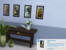 Sims 4 — Vertical Horizons: Water by paperbag — Another small portrait, this time with an array of Oil paintings. Water