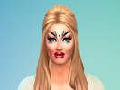 Sims 4 — Sasha Velour Makeup Facepaint by bastts — If you want to create a drag queen sim with an interesting makeup