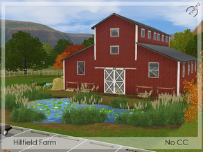 Sims 3 — Hillfield Farm by timi722 — Horse Farm. Community Lot.