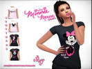 Sims 4 — Minnie Mouse Shirts  by Lisa4Sims — Minnie Mouse Shirt - EA Recolor 4 Swatches for Girls I hope you like it :)
