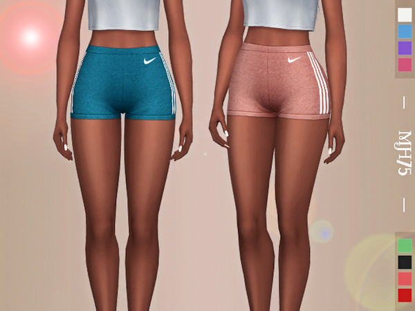 Sims 4 — S4 Run Nike Shorts by Margeh-75 — Uploaded 3/4/18 9pm [IRE] -some cute sporty shorts for your sims -8 colours