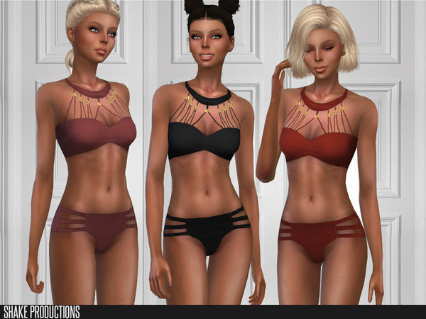 Sims 4 — ShakeProductions 118-3 by ShakeProductions — Outfits/Swimwears Handpainted 12 Colors