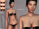 Sims 4 — Skin Overlay .2 by Marithas — A skin overlay that works with default and custom skin colors. 3 Bust Options: