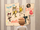 Sims 4 — Children's Tape Up Wall Art / Drawings by subjectsims — Tape up version of your children's artwork/drawings to
