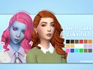 Sims 4 — Anto Cara Clayified - Mesh needed by furansims — Anto Cara hair Clayified - All EA colours - M/F (some clipping