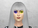 Sims 4 — Hard Times Makeup by charlarts — Inspired by Paramore's Hard Times Music Video, here is an eyeshadow of Hayley