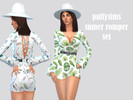 Sims 4 — Summer Rompers - City Living needed by puffysimmer — This Set has 5 rompers with a summer based design! I