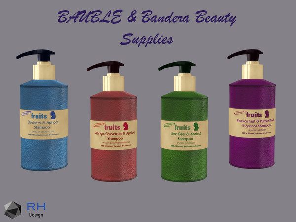 Sims 4 — Bauble B&C fruits Shampoo - LIMITED by RightHearted — LIMITED EDITION! A super-hydrating shampoo from BAUBLE