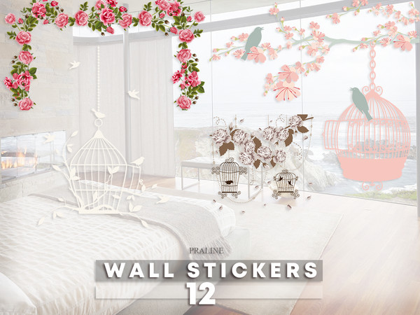 Sims 4 — Wall Stickers 12 by Pralinesims — By Pralinesims