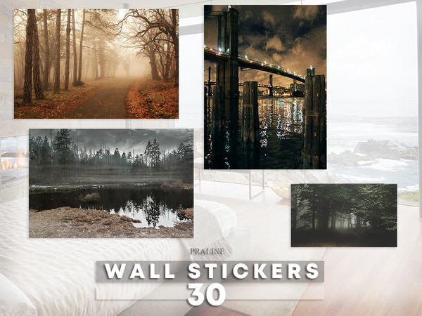 Sims 4 — Wall Stickers 30 by Pralinesims — By Pralinesims