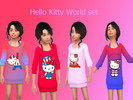 Sims 4 — Hello kitty world design - Get to Work needed by pandapops24 — 4 different designs of Hello kitty around the