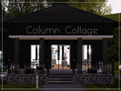 Sims 3 — Column Cottage by artepella — 1BR / 1 Bath - With two columned porches and a fenced in garden, this one bedroom