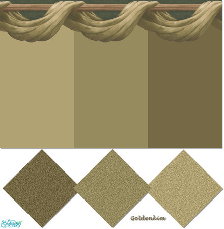 Sims 2 — Green swag border set by goldenkim — 