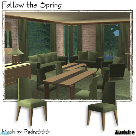Sims 2 — Follow the spring - Diningchair Legs by Mutske — 