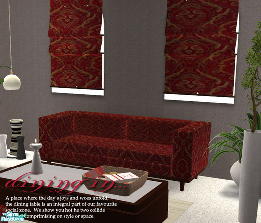 Sims 2 — Red Axis Set - Simtomatic Pattern blinds by Nanshi — Based on Padre333's stunning Axis set. You absolutely need