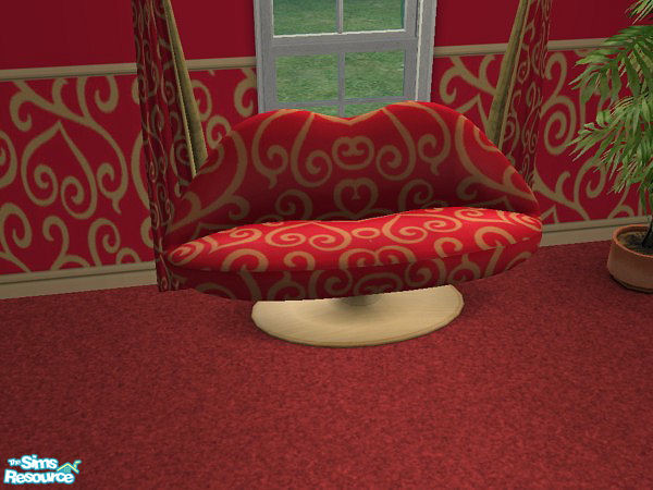 Sims 2 — Be Mine Bedroom Set - Sofa by hatshepsut — Part of the Be Mine Bedroom set.
