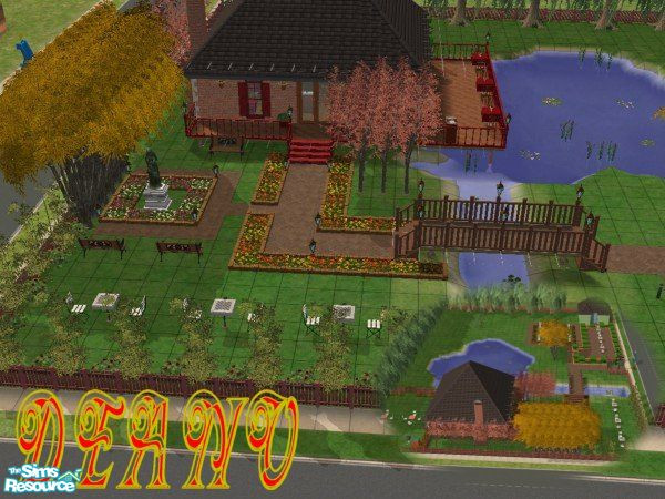 Sims 2 — The Retreat by Deano247 — Take a walk in the park with your lover or pet have a game of chess with an old friend