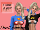 Sims 4 — DC Universe Sexy Top - Shake Production Retexture by SweetCranberry — This is a very short and sexy top made